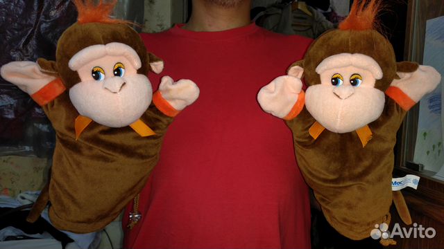 Мягкая игрушка Обезьянка на руку Мягкая игрушка Обезьянка на руку