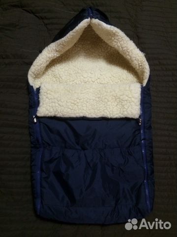 Меховой конверт из овчины+муфта