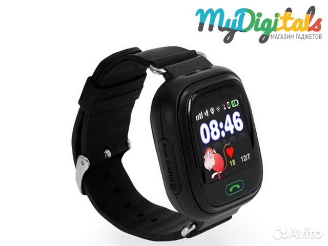 Детские часы с GPS Smart Baby Watch Q90 Черные