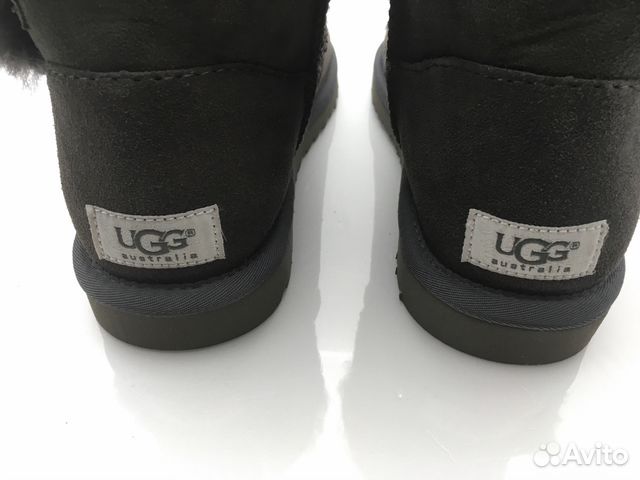 Угги ugg Mini с пуговицей, цвет серый новые 37р-р