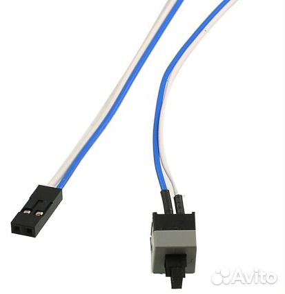 Кнопка включения компьютера с кабелем