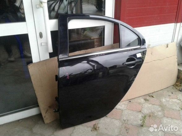 Дверь задняя левая Mitsubishi Lancer X черная Дверь задняя левая Mitsubishi Lancer X черная