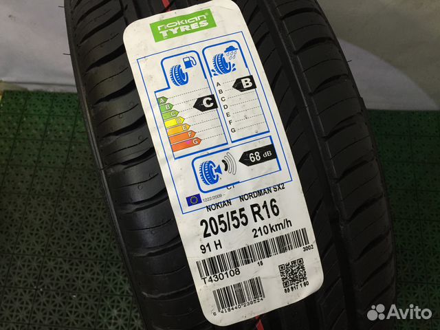 Шины 205 55 16 94T Nokian Nordman SX2 новые летние