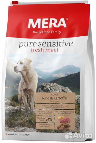 Корм Mera Pure Sensitive говядина/картофель