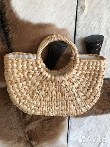 Соломенная сумка, как в Zara, маленькая Соломенная сумка, как в Zara, маленькая