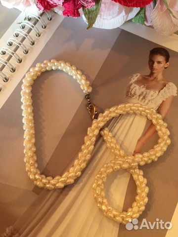 Шикарный вечерний комплект в цвете айвори