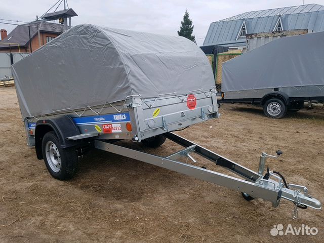 Прицеп 2.5х1.25 Tavials Premium тент 1000мм Аэро