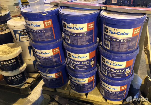 Tex color. Текс колор. вид royal-tex краска. баннер текс краска. клеевой состав texcolor 500r 25кг (42).