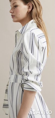 Платье льняное в полоску Massimo Dutti Платье льняное в полоску Massimo Dutti