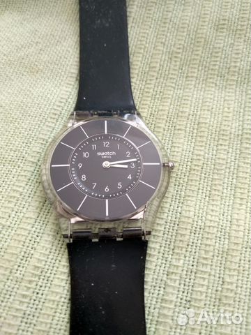 Часы черные swatch