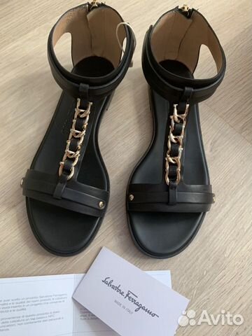 Сандалии Salvatore Ferragamo чёрный 37 Сандалии Salvatore Ferragamo чёрный 37