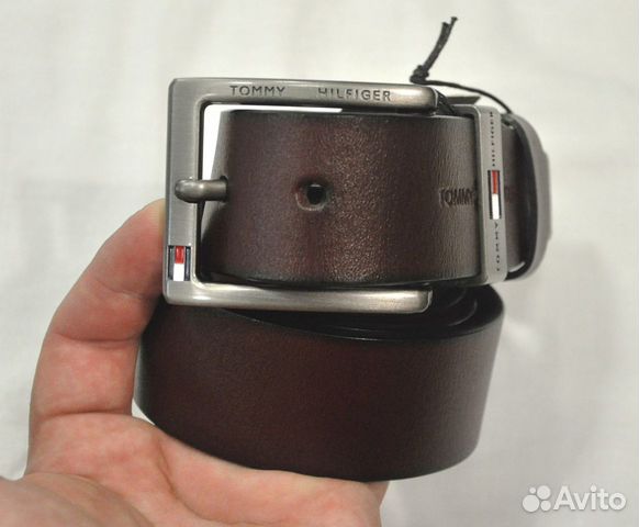 Мужской ремень / Tommy Hilfiger / новый (бордовый)