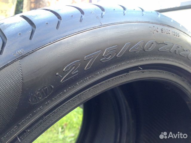 Pirelli P Zero 275/40/20 Не ранфлет 17 год идеал