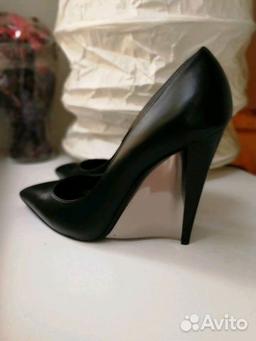 Классические чёрные кожаные лодочки Casadei Классические чёрные кожаные лодочки Casadei
