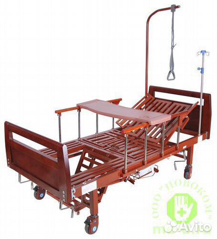 Кровать для лежачих больных с функцией переворачив
