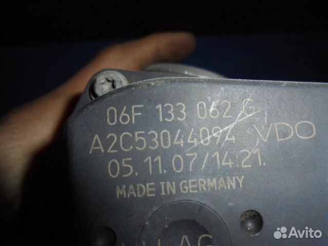 Заслонка дроссельная Audi A3 1.8 c04-13