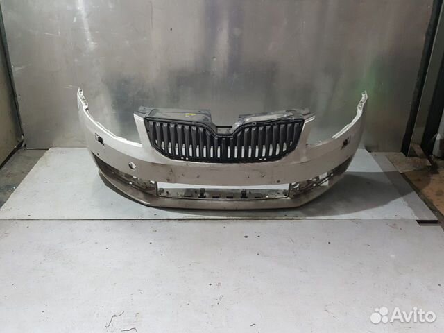 Бампер передний skoda Octavia a7 дорест