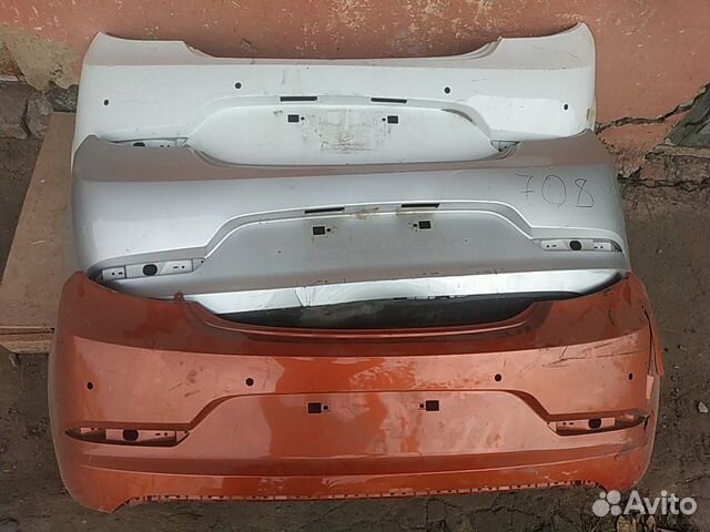 Задний бампер Hyundai solaris хэтчбек 2016 год