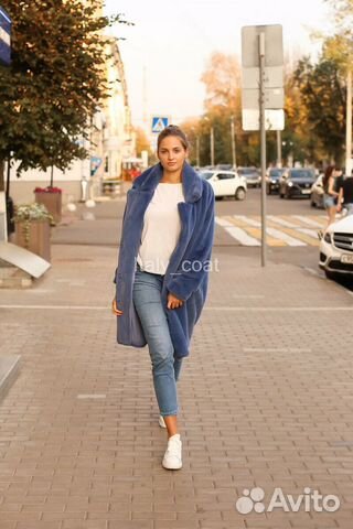 Голубая шуба Barbara Alvisi