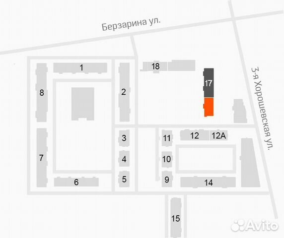 1-к квартира, 39.2 м², 5/22 эт.