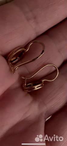 Золотые серьги советские 583 Золотые серьги советские 583