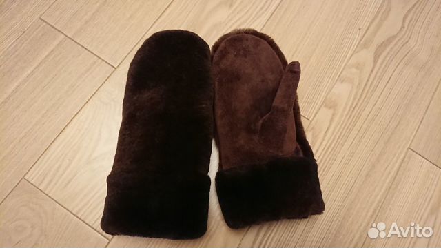 Варежки из меха бобра