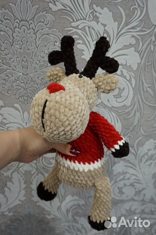 Новогодний Олень Амигуруми