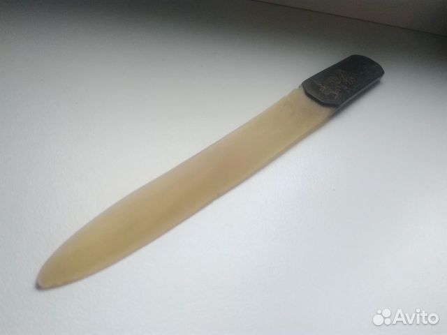 Антикварный нож для бумаги кость буйвола Япония