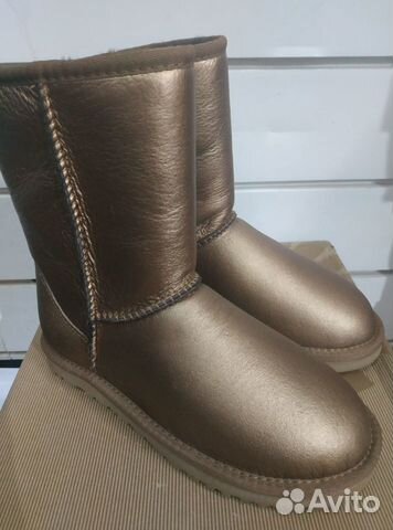 UGG угги, metallic gold