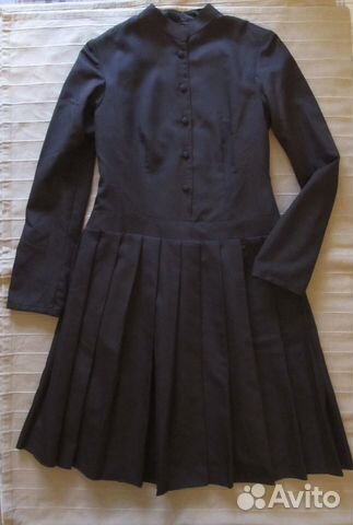 Платье сшито в ателье шерсть бу 1 раз 44-46