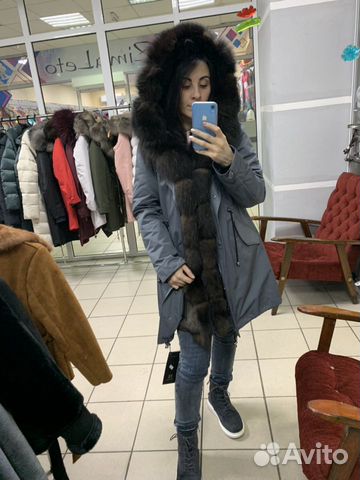 Парки с мехом песца