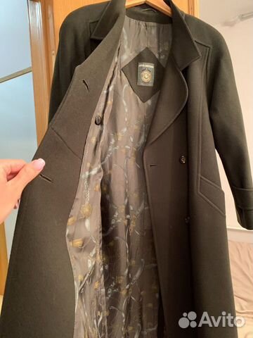 Пальто тёмно-зелёного цвета Hensel & Mortensen Пальто тёмно-зелёного цвета Hensel & Mortensen