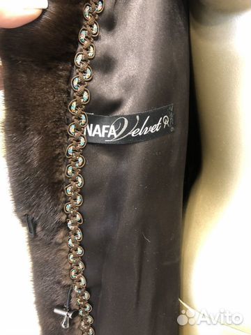 Шуба норковая Элитная nafa velvet 44-46 с соболем