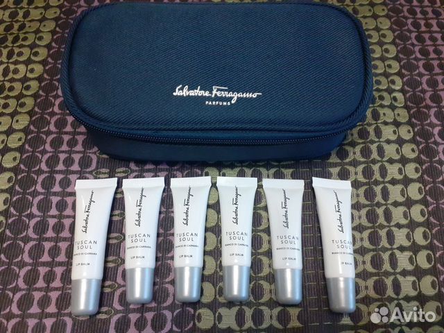 Бальзамы для губ Salvatore Ferragamo + косметичка Бальзамы для губ Salvatore Ferragamo + косметичка