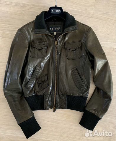 Кожаная куртка Armani Jeans Кожаная куртка Armani Jeans