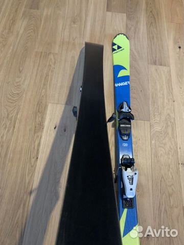 Детские горные лыжи Fischer 125 + палки и ботинки