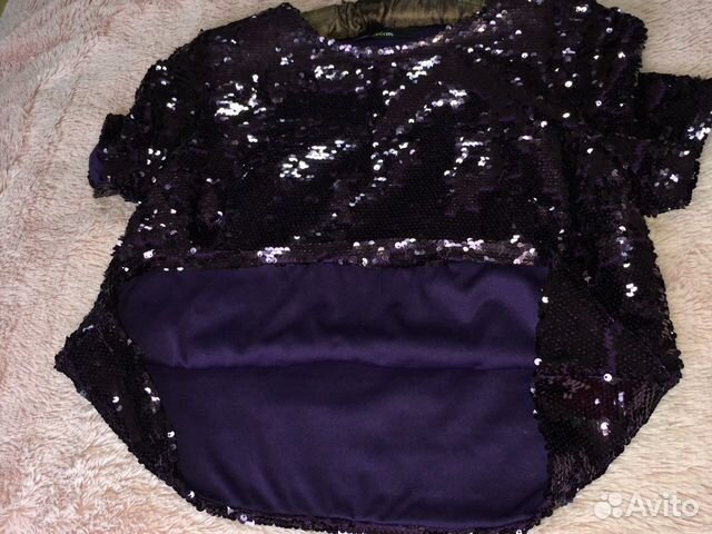 Топ с пайетками новый кофта футболка s.вышлю Топ с пайетками новый кофта футболка s.вышлю
