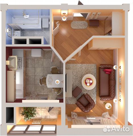 1-к квартира, 45 м², 5/12 эт. 1-к квартира, 45 м², 5/12 эт.