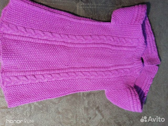 Детское вязанное платье