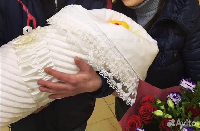 Зимний конверт на выписку