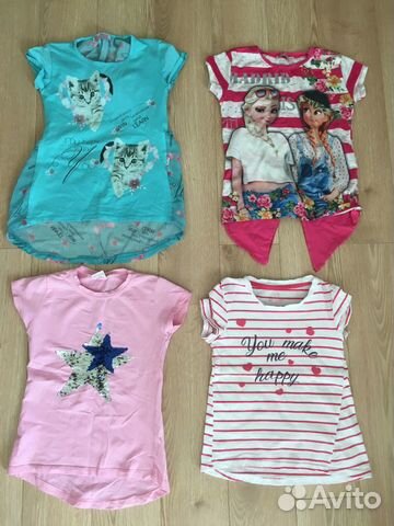 Большой пакет вещей для девочки р. 110-116