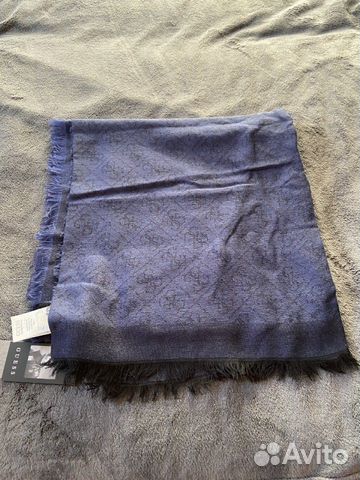 Мужской шарф Guess синий