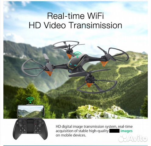 Квадрокоптер с камерой Wi Fi - Eachine E38 Квадрокоптер с камерой Wi Fi - Eachine E38