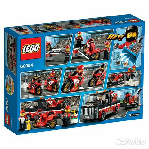 Lego City 60084 Перевозчик гоночных мотоциклов