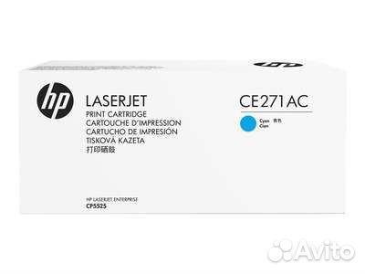 Картридж CE271AC (650A) для HP CLJ CP5525 голубой Картридж CE271AC (650A) для HP CLJ CP5525 голубой