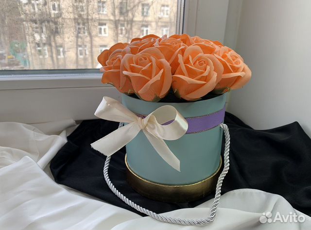 Букет из мыльных роз