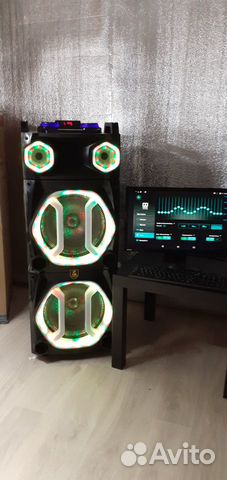 Мега колонка Crowns Диджейская 1000Вт 21кг Блютуз