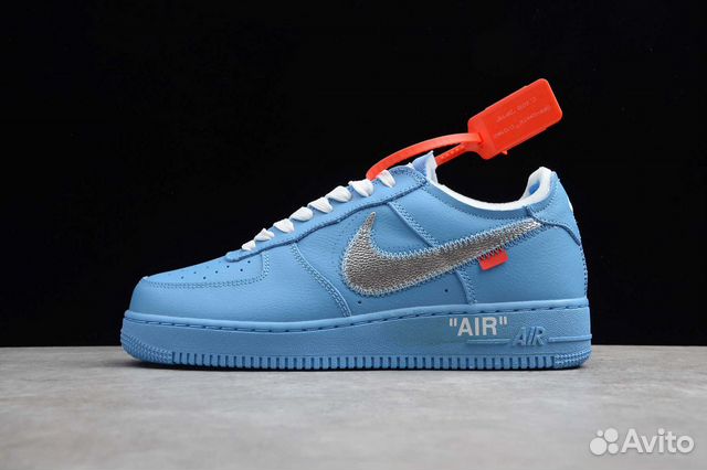 nike air force 1 off white university blue