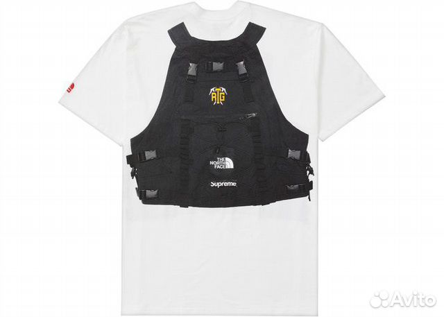 supreme the north face one world tee black