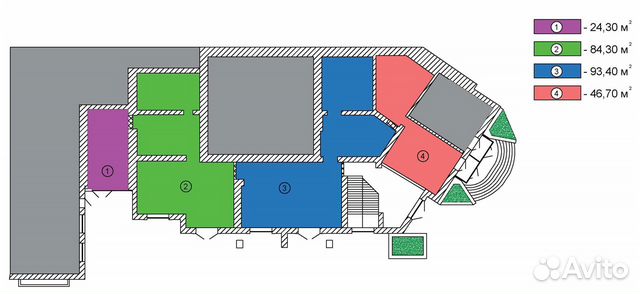 Торговое помещение в центре, 84.3 м² Торговое помещение в центре, 84.3 м²